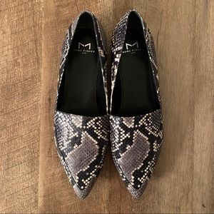 Marc Fisher LTD Zurri Pointy Toe Loafer -Snakeskin
